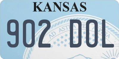KS license plate 902DOL