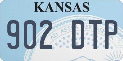 KS license plate 902DTP