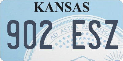 KS license plate 902ESZ