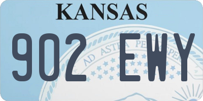 KS license plate 902EWY