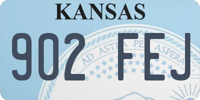 KS license plate 902FEJ
