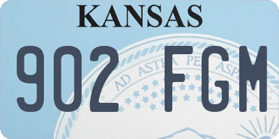 KS license plate 902FGM