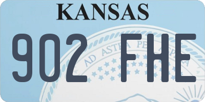 KS license plate 902FHE