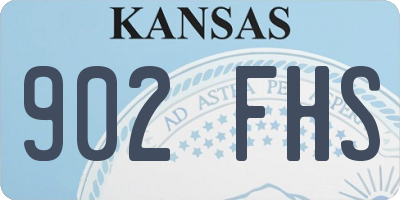 KS license plate 902FHS