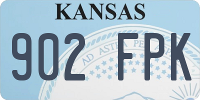 KS license plate 902FPK