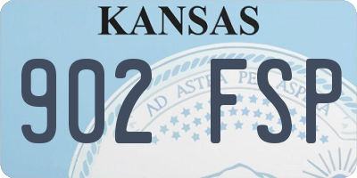 KS license plate 902FSP