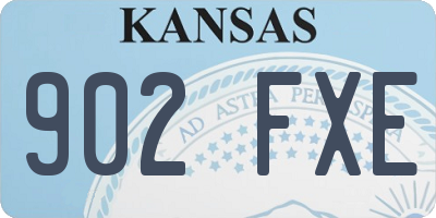 KS license plate 902FXE