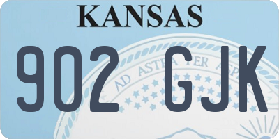 KS license plate 902GJK