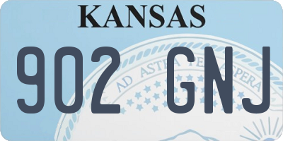 KS license plate 902GNJ