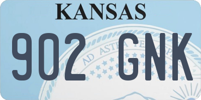 KS license plate 902GNK
