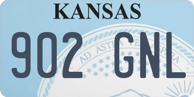 KS license plate 902GNL