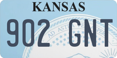 KS license plate 902GNT