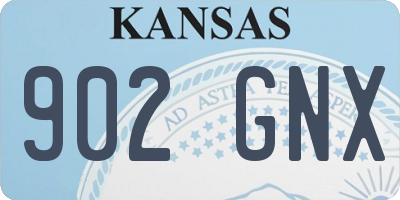 KS license plate 902GNX