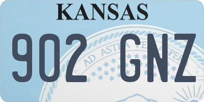 KS license plate 902GNZ