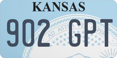 KS license plate 902GPT