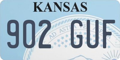 KS license plate 902GUF