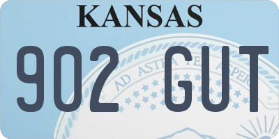 KS license plate 902GUT