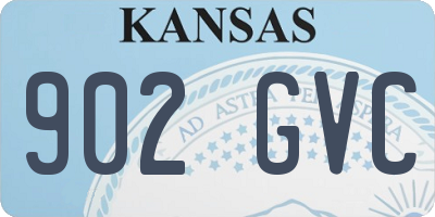 KS license plate 902GVC