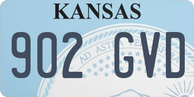 KS license plate 902GVD