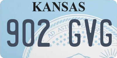 KS license plate 902GVG