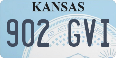 KS license plate 902GVI