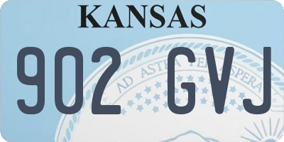 KS license plate 902GVJ