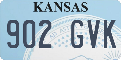 KS license plate 902GVK