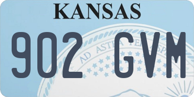 KS license plate 902GVM