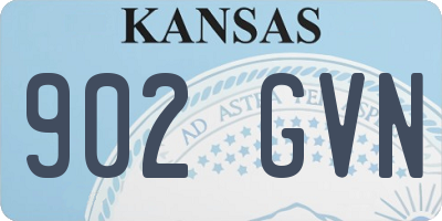 KS license plate 902GVN