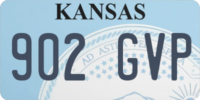 KS license plate 902GVP