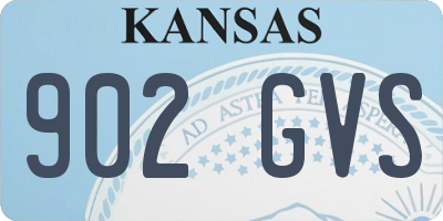 KS license plate 902GVS