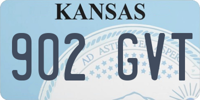 KS license plate 902GVT