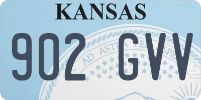 KS license plate 902GVV