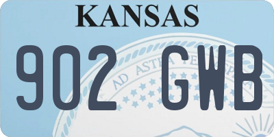 KS license plate 902GWB