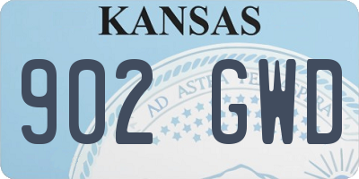 KS license plate 902GWD