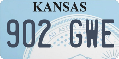 KS license plate 902GWE