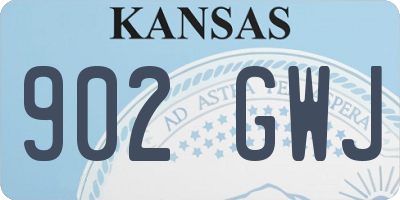 KS license plate 902GWJ
