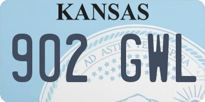 KS license plate 902GWL