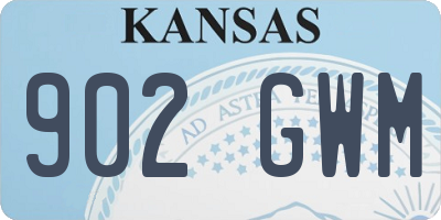 KS license plate 902GWM