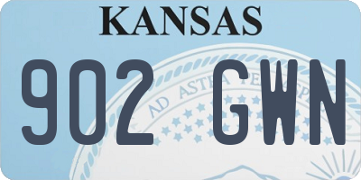 KS license plate 902GWN