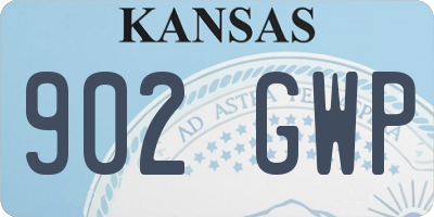 KS license plate 902GWP