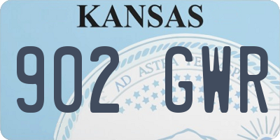 KS license plate 902GWR