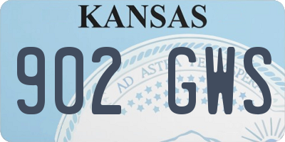 KS license plate 902GWS
