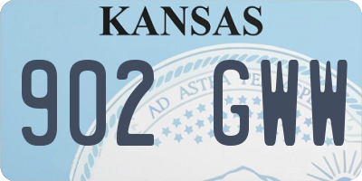 KS license plate 902GWW