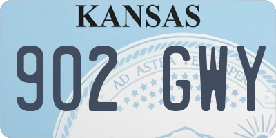 KS license plate 902GWY