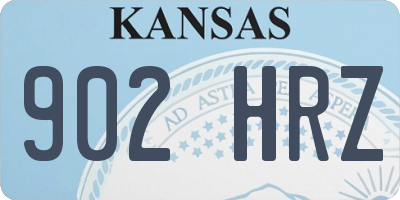KS license plate 902HRZ