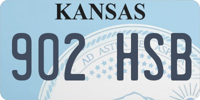 KS license plate 902HSB