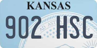 KS license plate 902HSC