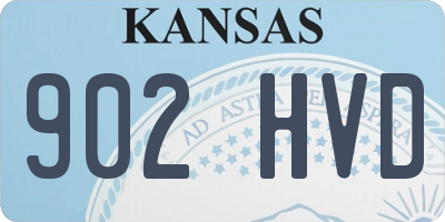 KS license plate 902HVD