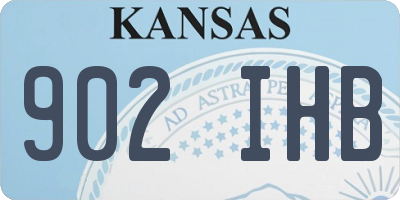 KS license plate 902IHB